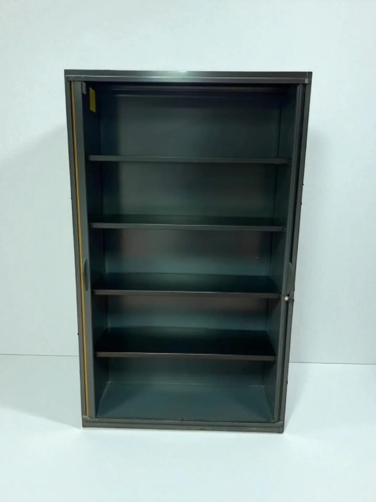 Armoire haute Steelcase 120x200cm bi-color gris marron — vue 4