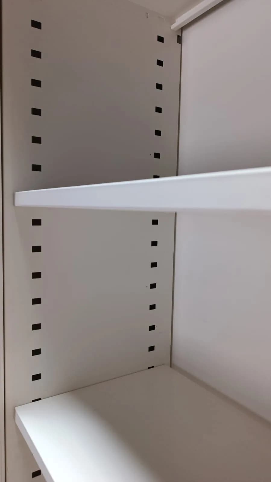 Armoire haute métallique blanche Monobloc 100x200cm — vue 5