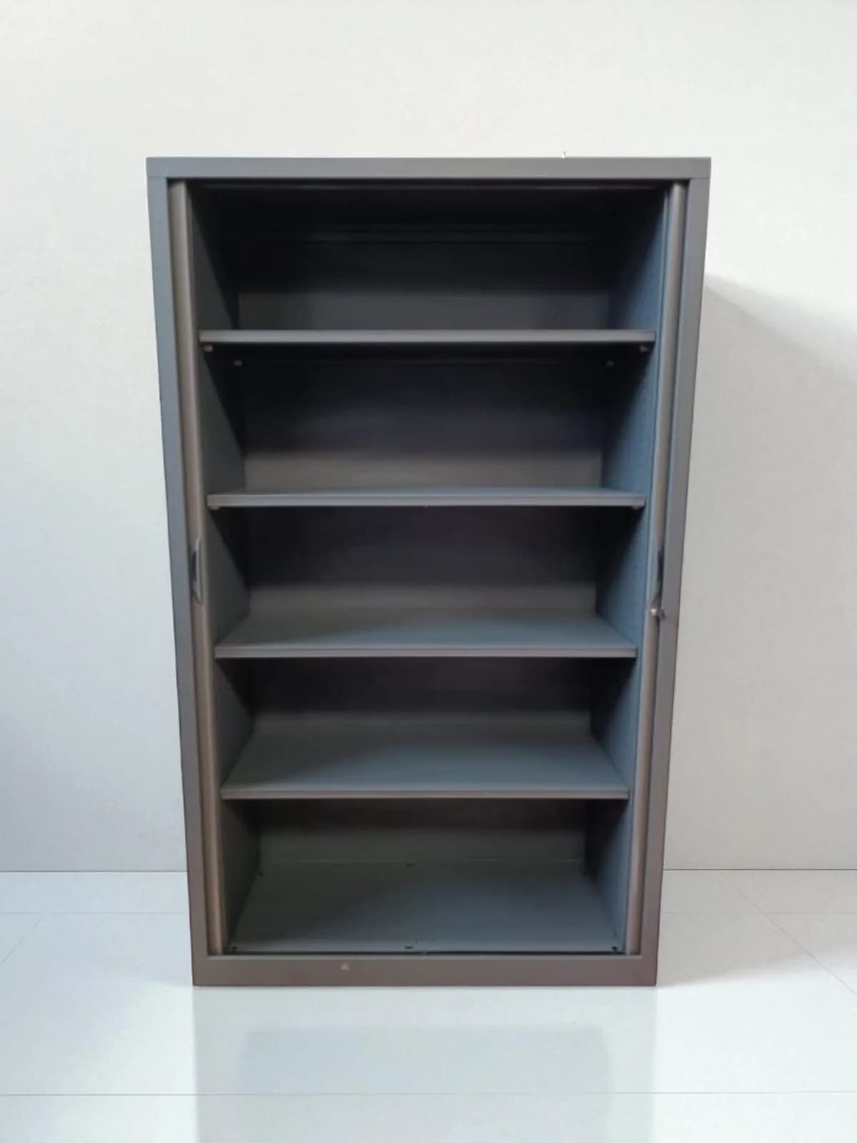 Armoire haute porte coulissante grise Ronis 120x200cm — vue 4