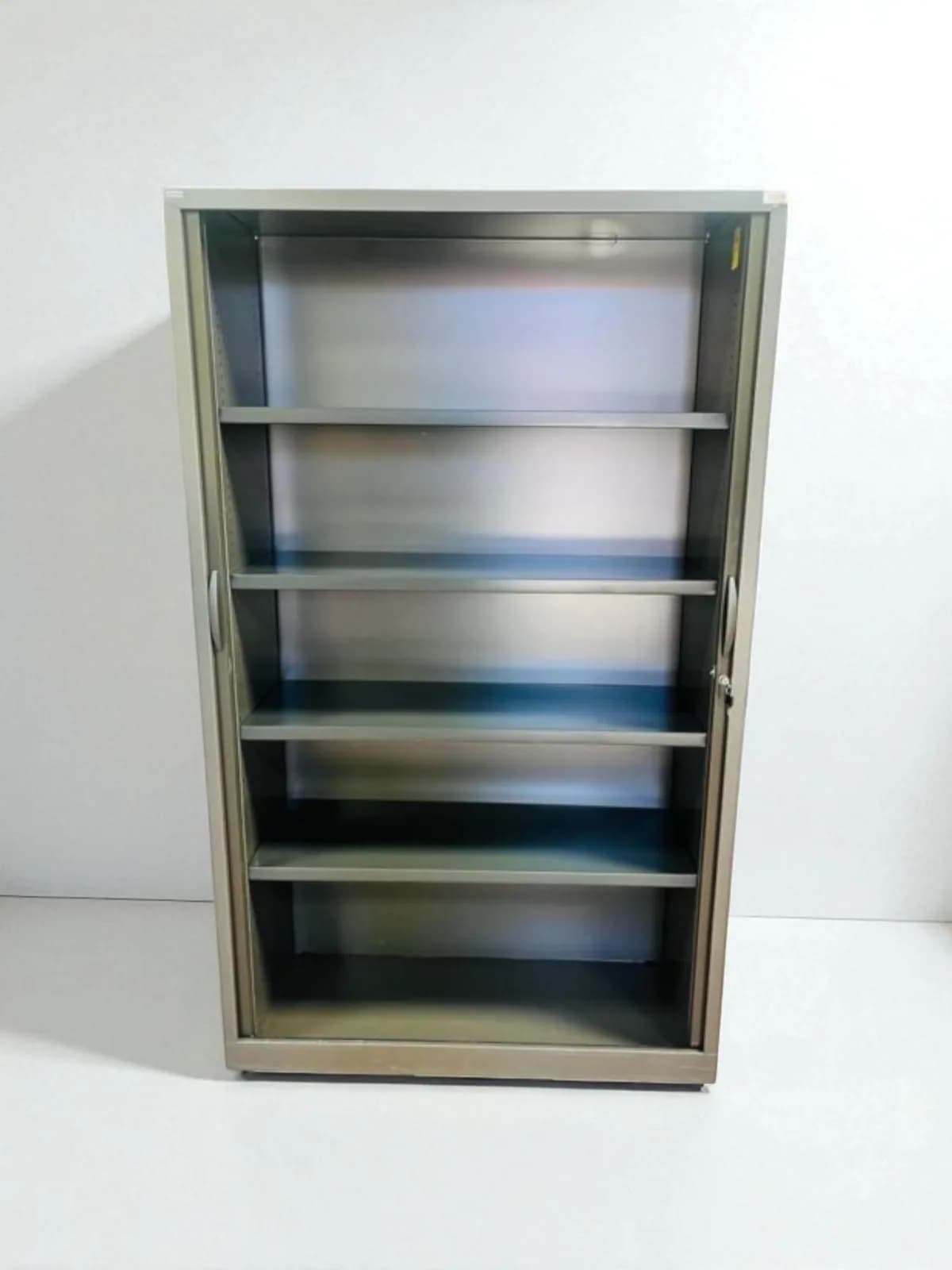 Armoire haute Samas 120x200cm grise porte coulissante — vue 2