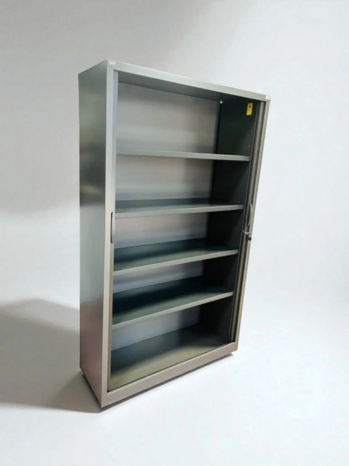 Armoire haute Samas 120x200cm grise porte coulissante — vue 3