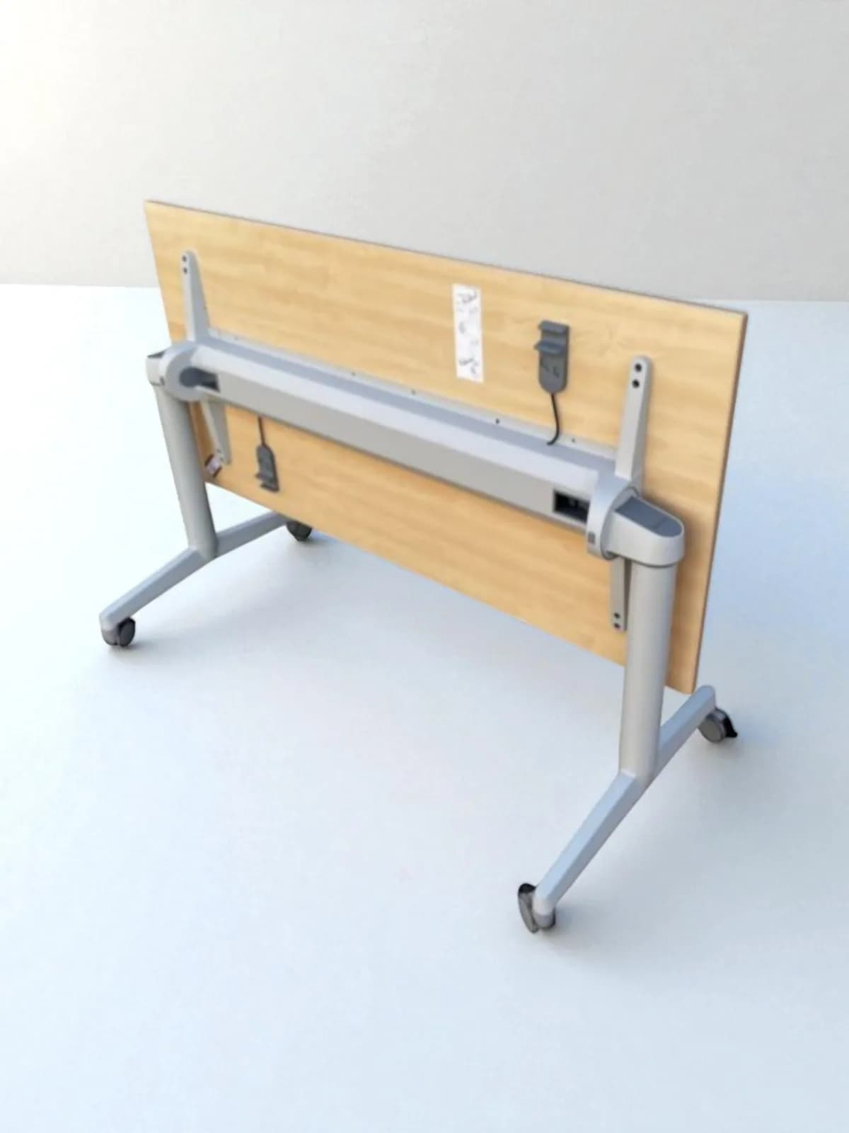 Table pliante Steelcase Flip Flop twin 140x70cm chêne — vue 2