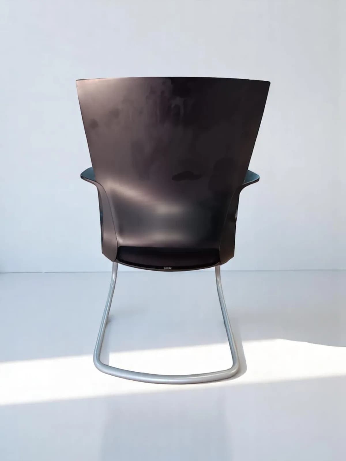 Chaise visiteur luge klöber Moteo tissu noir — vue 4