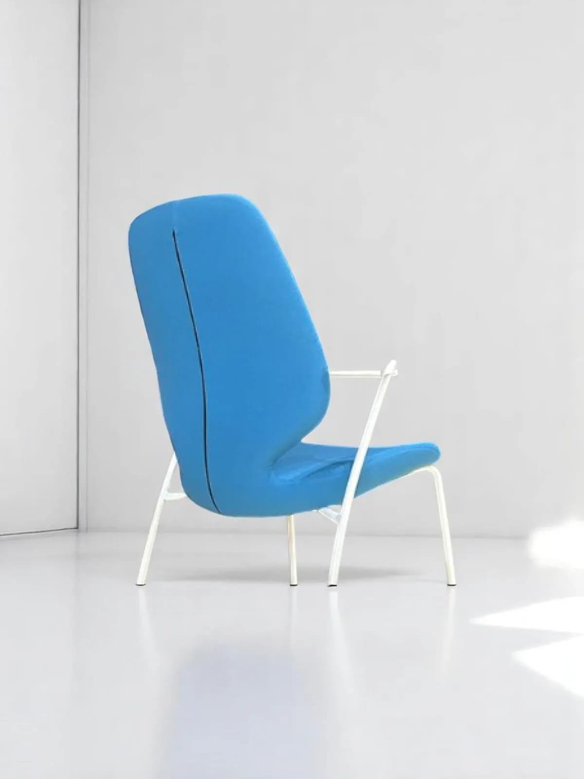 Lot 2 chaises visiteur kinnarps Monroe bleu luge — vue 4