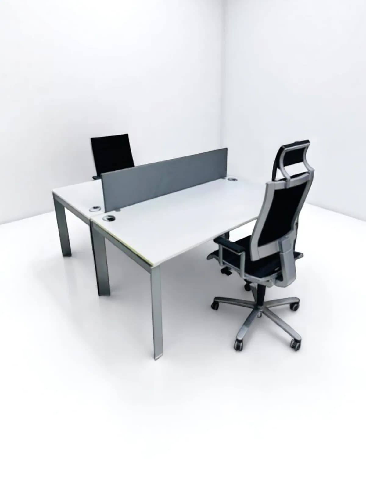Bureau bench steelcase 160x160cm — vue 2