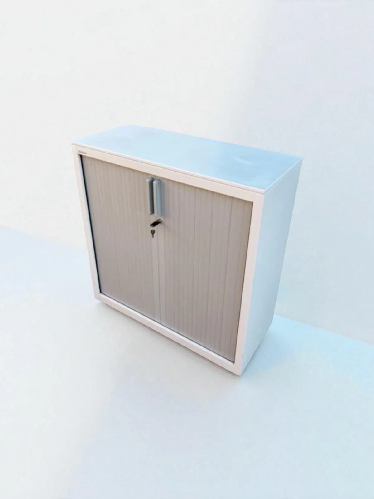 Armoire Steelcase 100x100 bi color à rideaux — vue 2