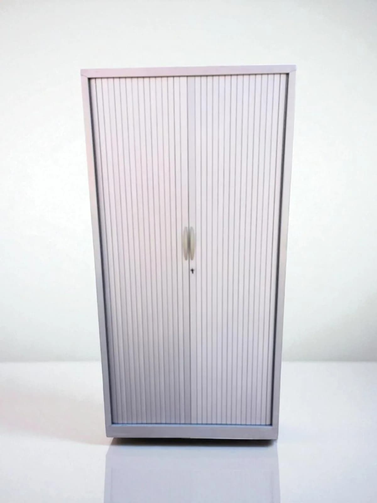 Armoire haute Magencia 100x200cm gris avec clé — vue 2