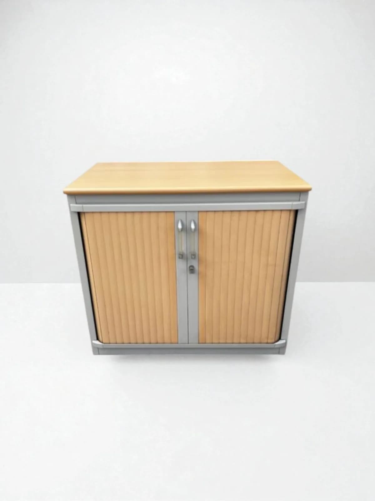 Armoire steelcase bi-color 80x74cm coulissante