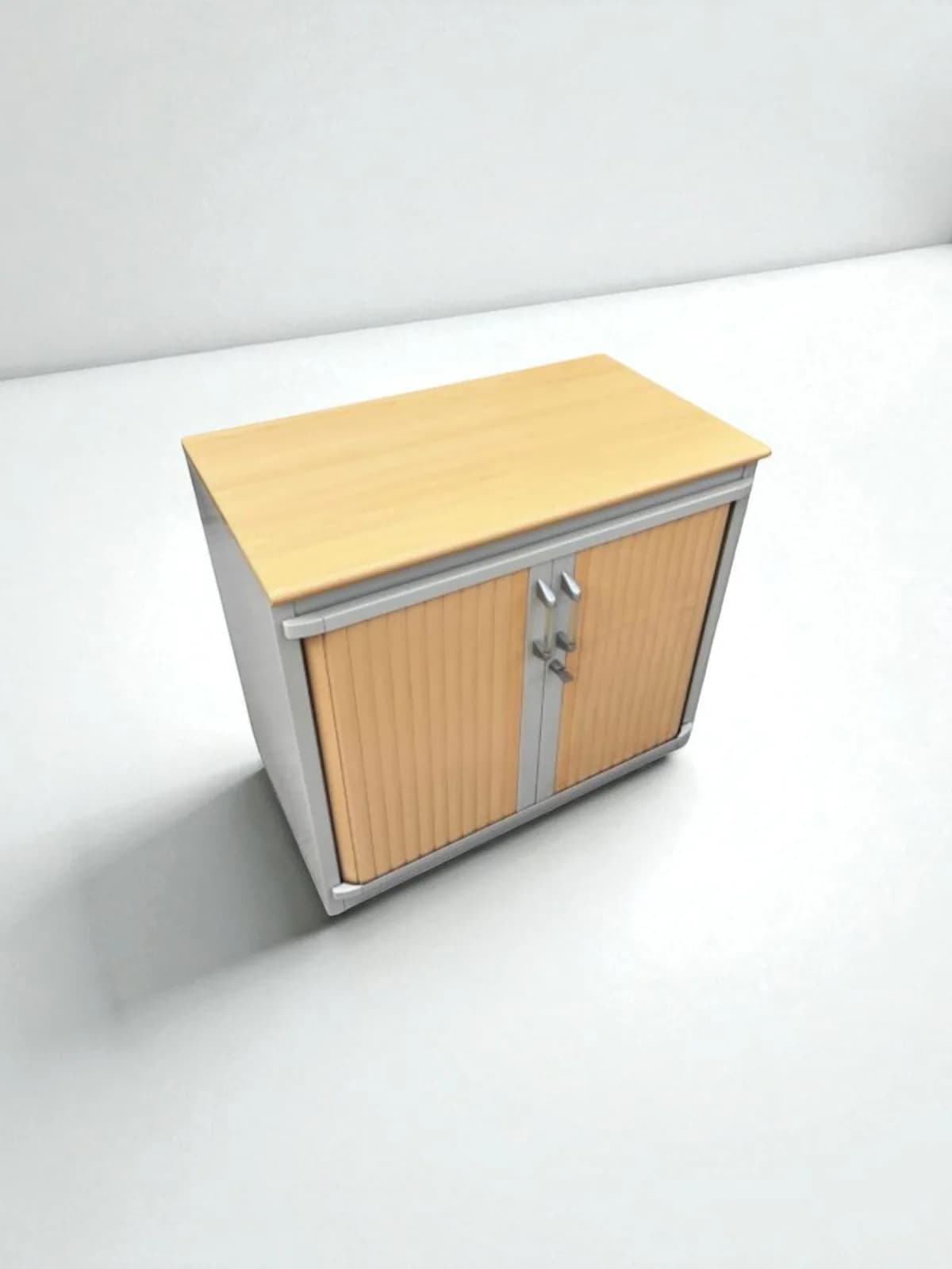 Armoire steelcase bi-color 80x74cm coulissante — vue 2