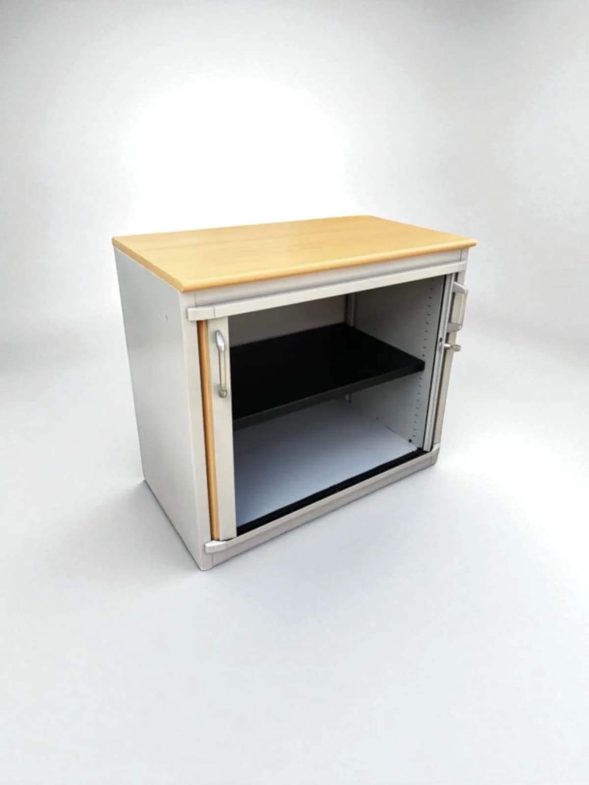 Armoire steelcase bi-color 80x74cm coulissante — vue 4
