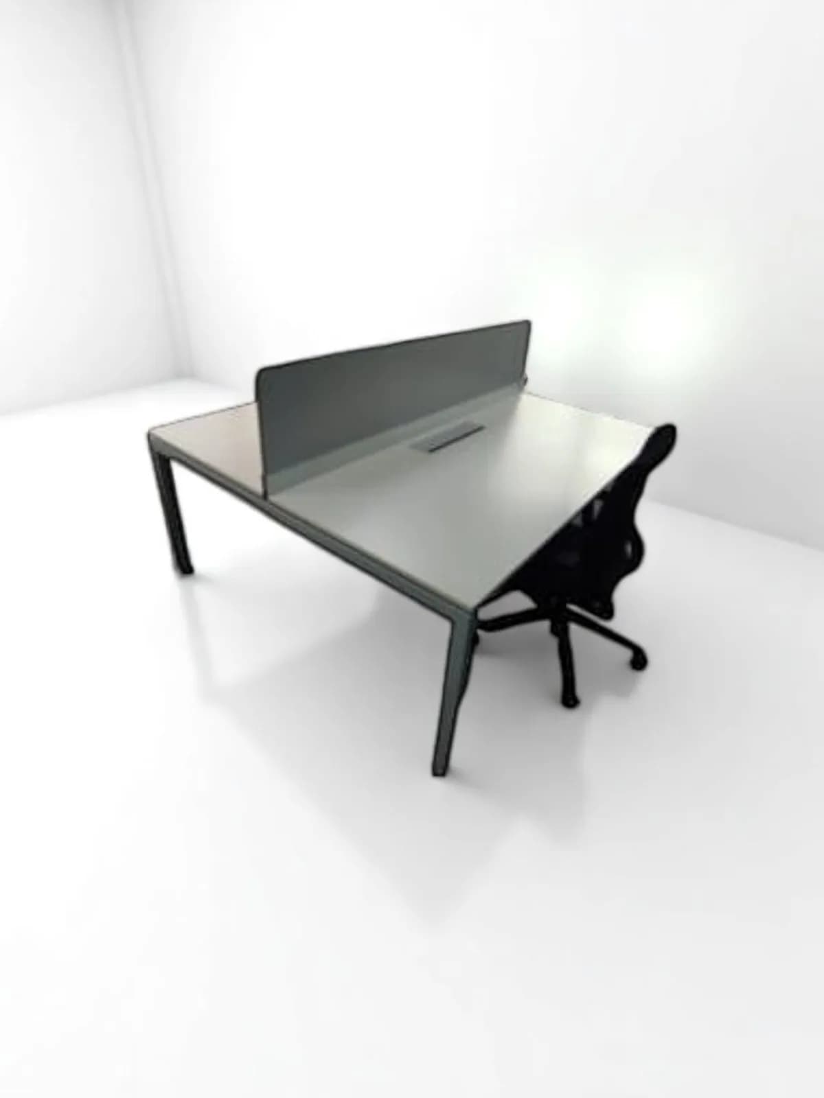 Bureau bench Haworth 180x80 plateau avec séparation