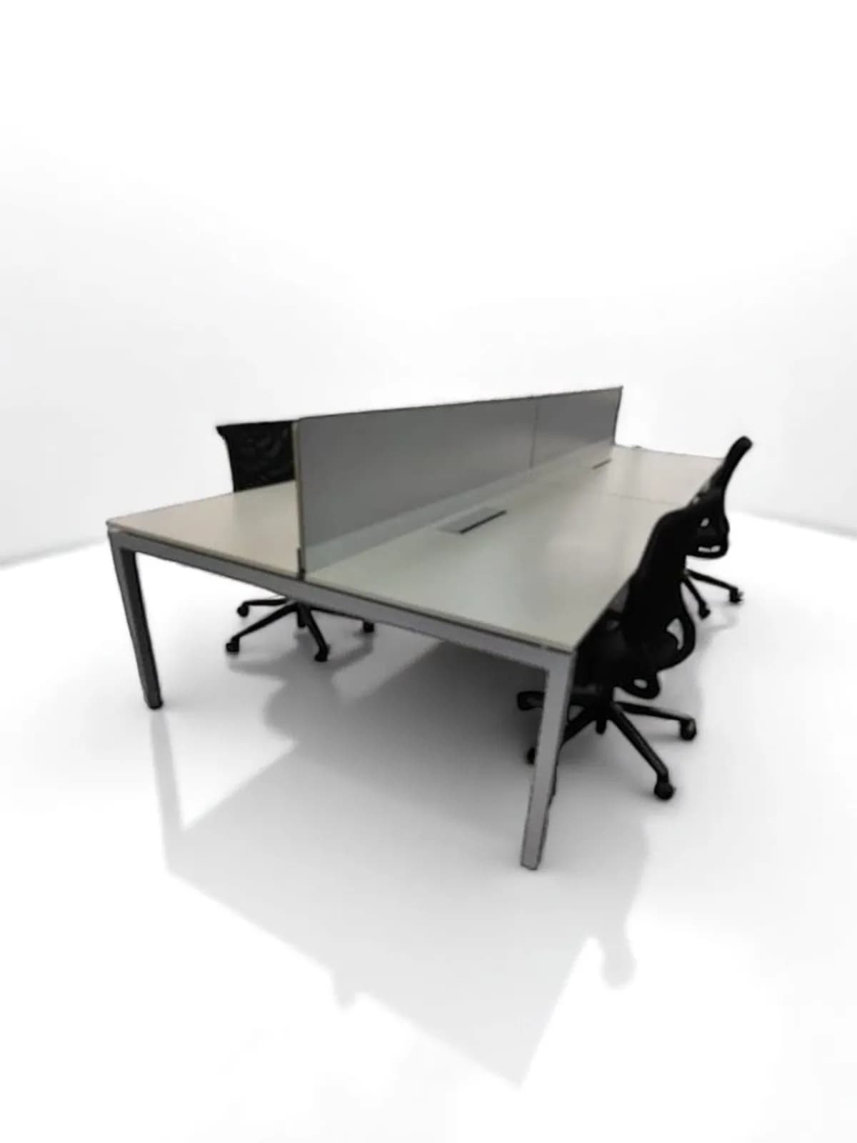 Bureau bench Haworth 180x80 plateau avec séparation