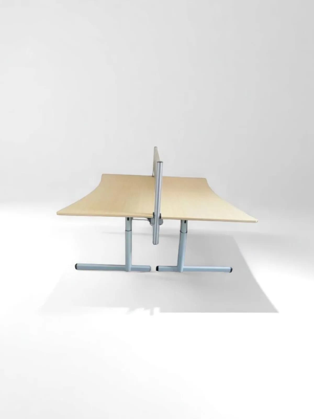 Bureau bench avec séparation plexi alu 180x180cm — vue 2