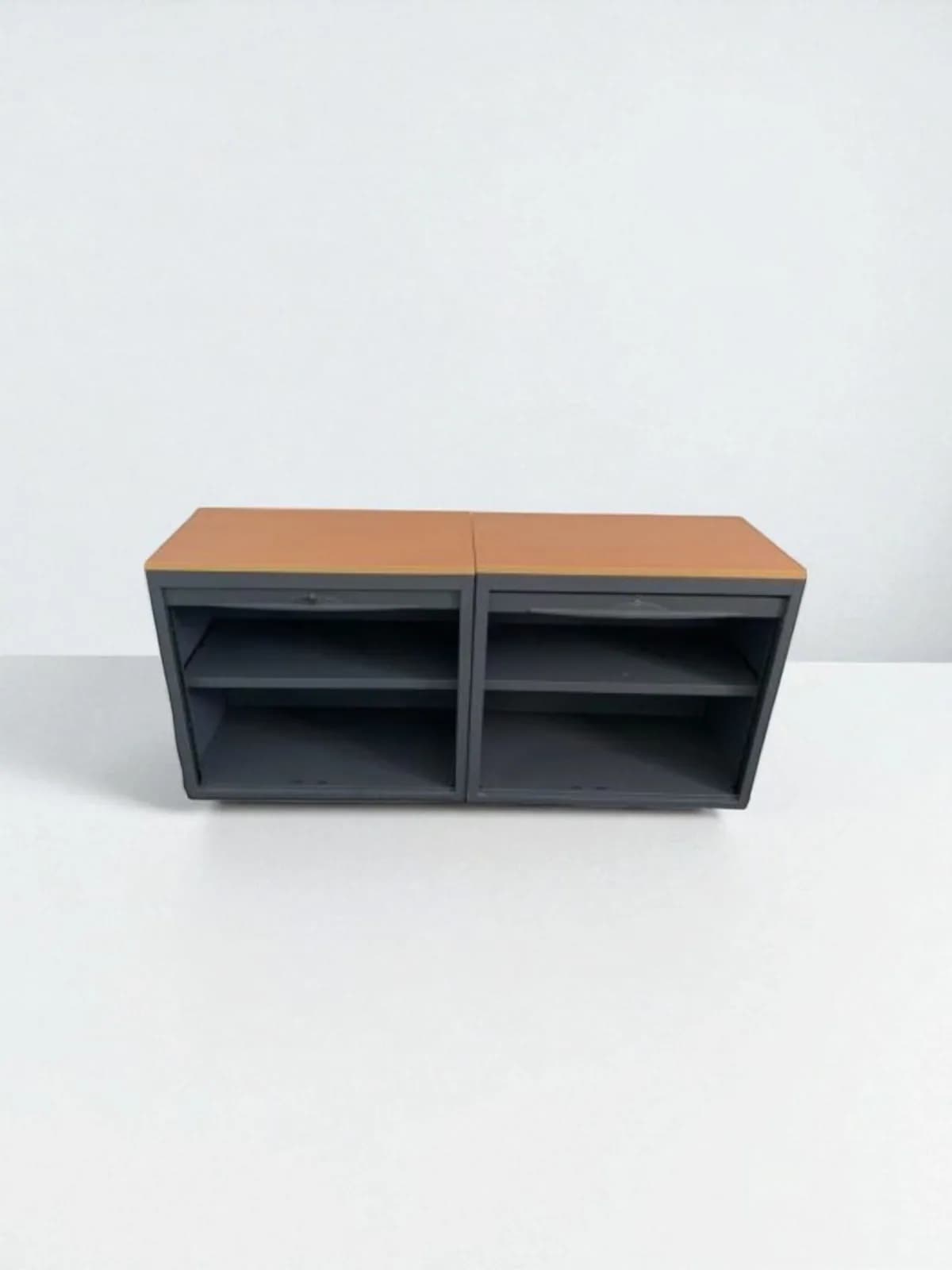 Lot 2 Armoire basse vertical merisier 80x73cm promo — vue 3