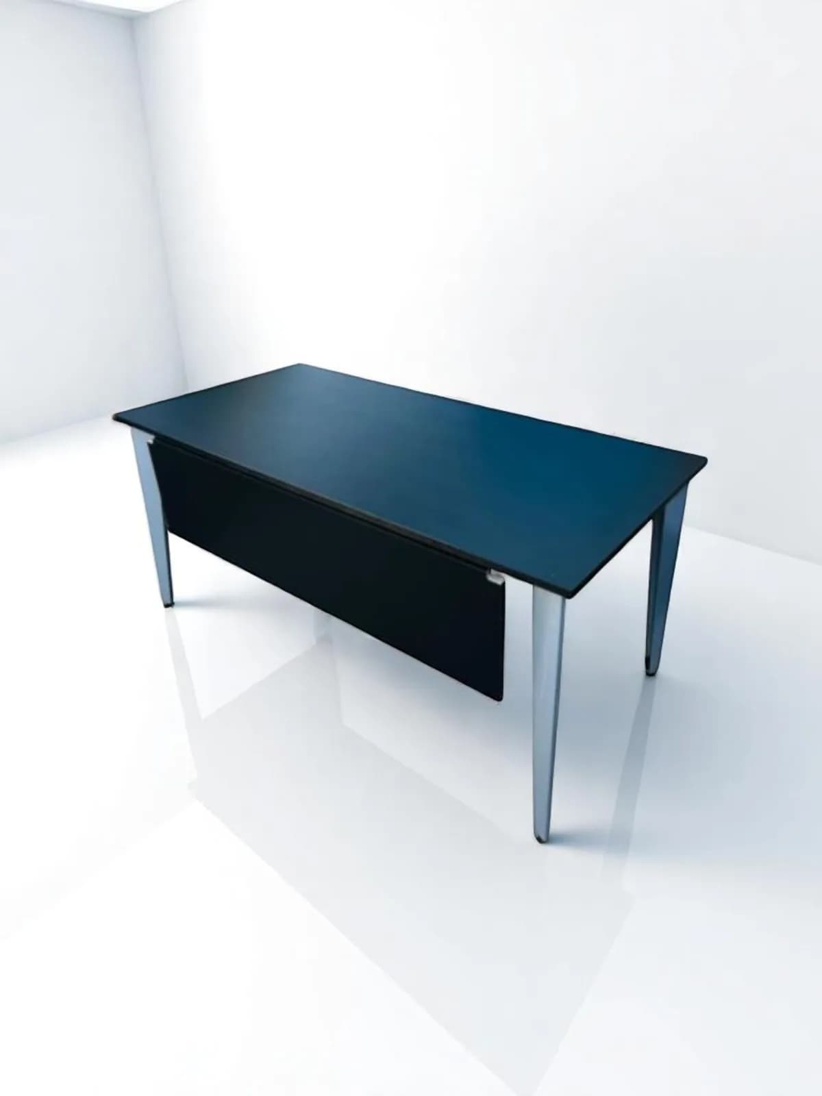 Bureau droit Ronéo Noir 160x80cm