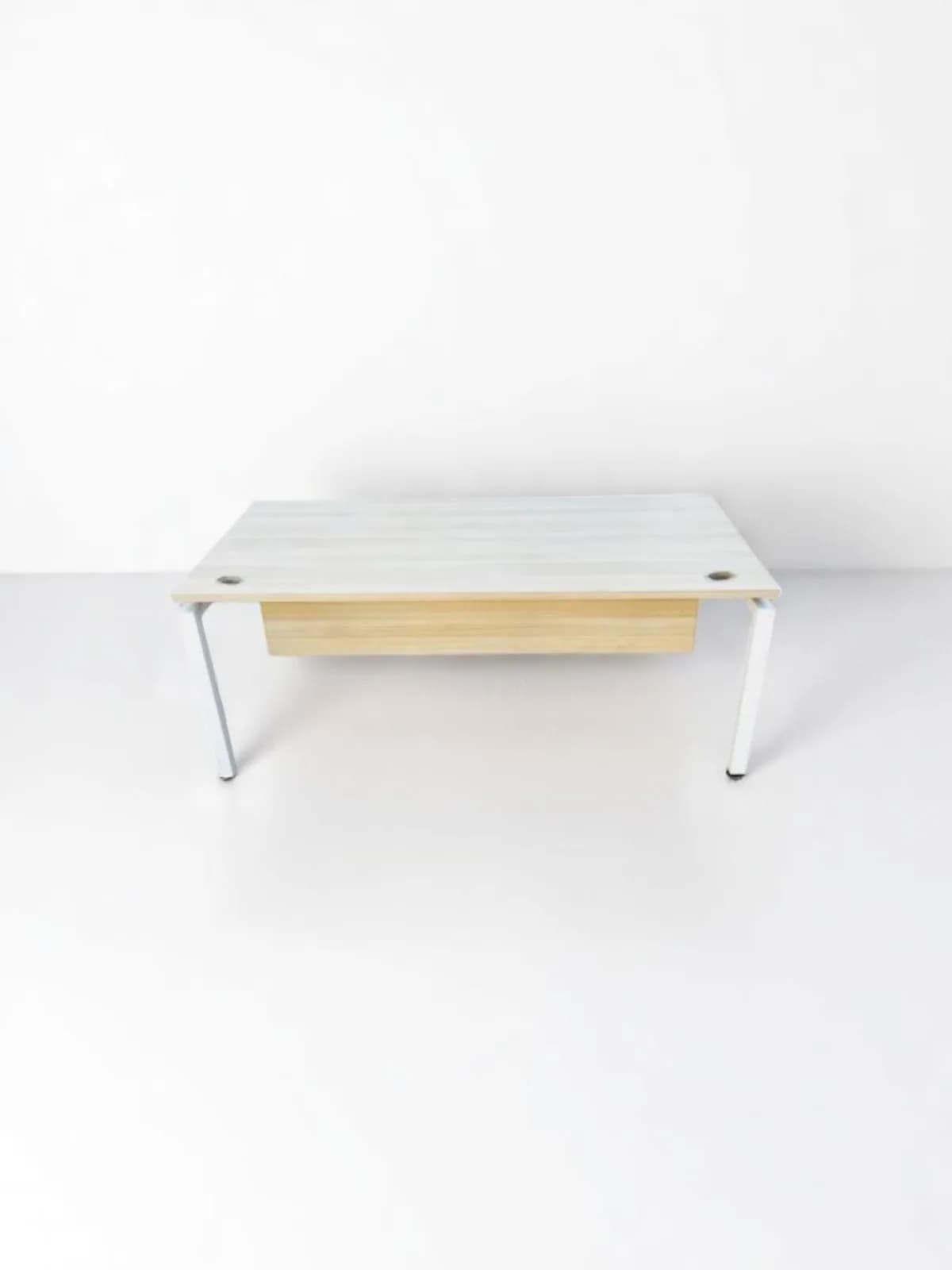 Bureau droit rectangulaire finition chêne 180x80cm
