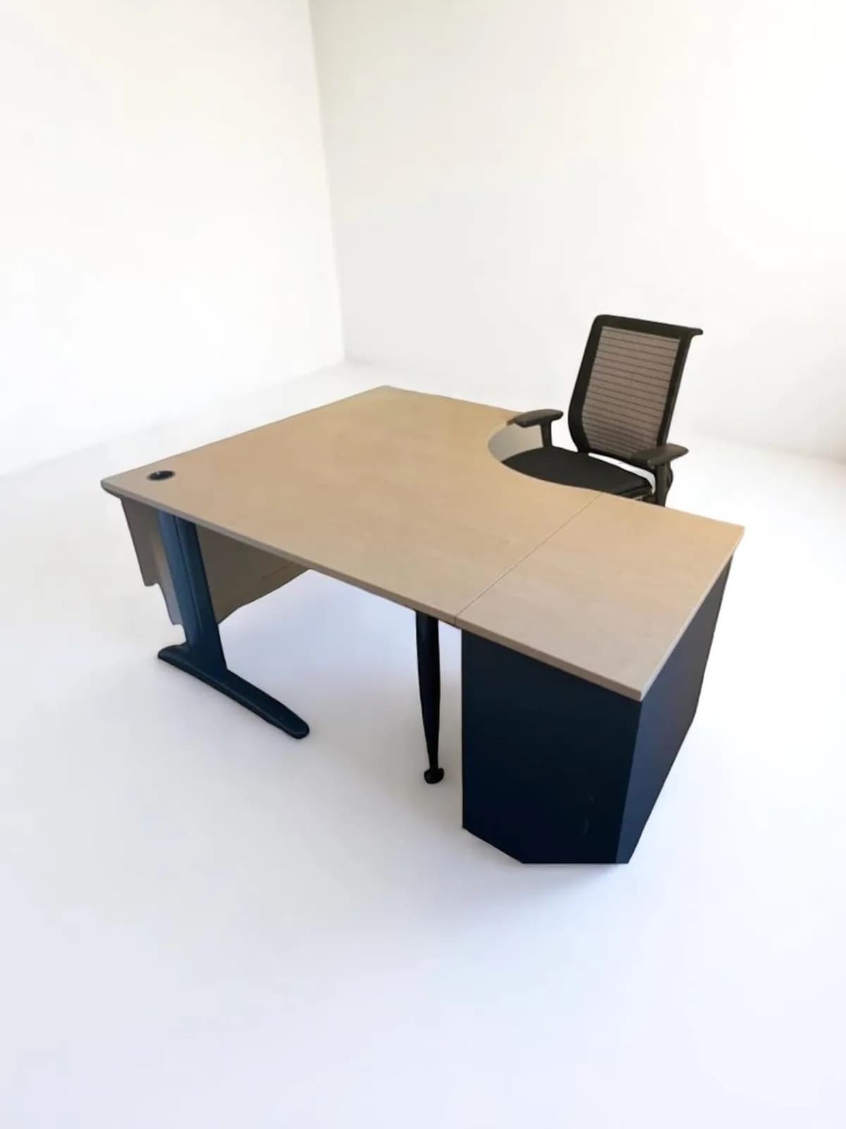 Bureau Angle Haworth avec caisson 160x140cm