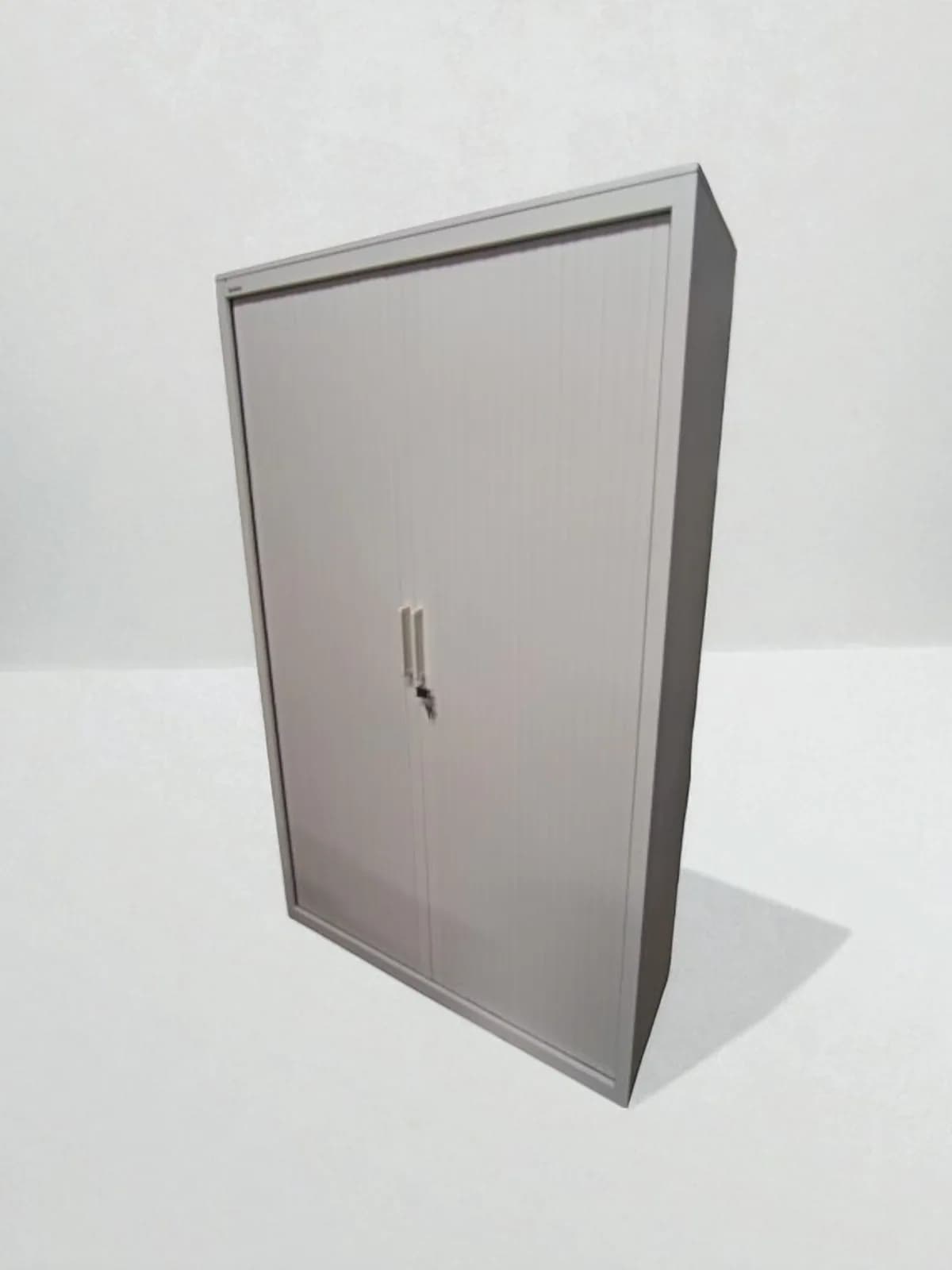 Armoire haute Steelcase blanche 120x200cm avec 2 clé — vue 2