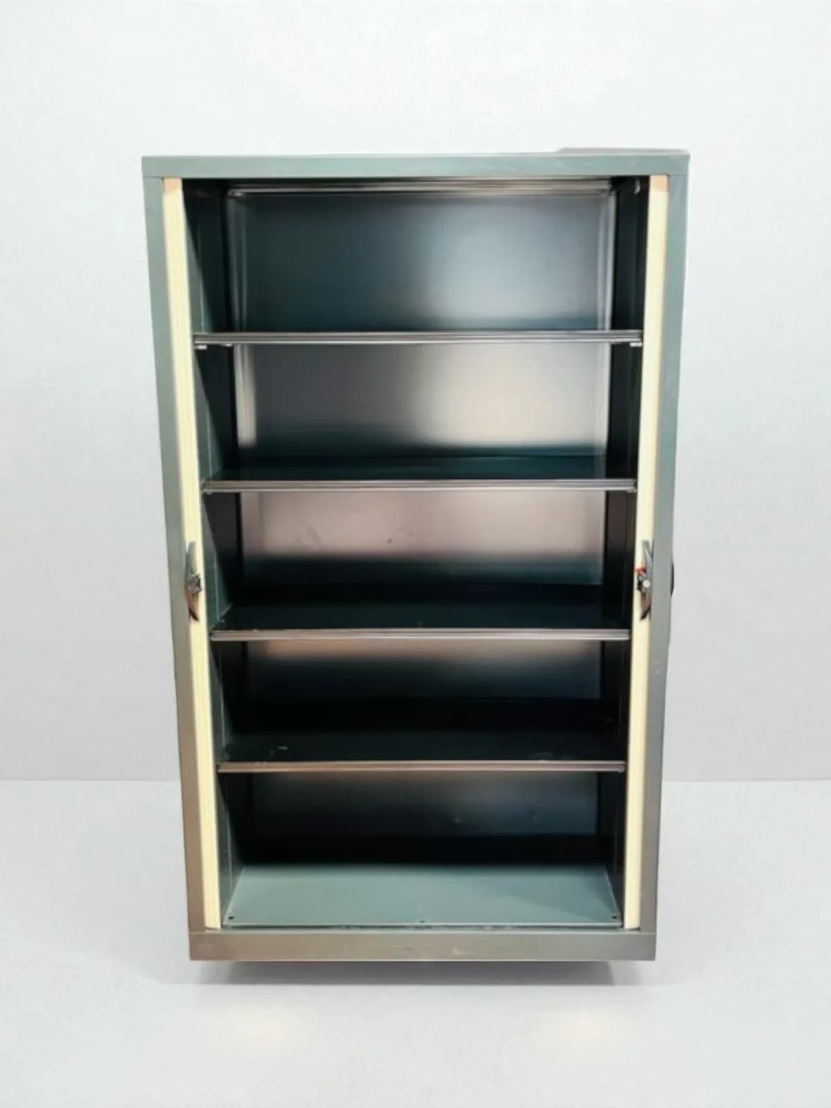 rmoire haute métallique bi-color beige Marcadet 120x200cm — vue 3