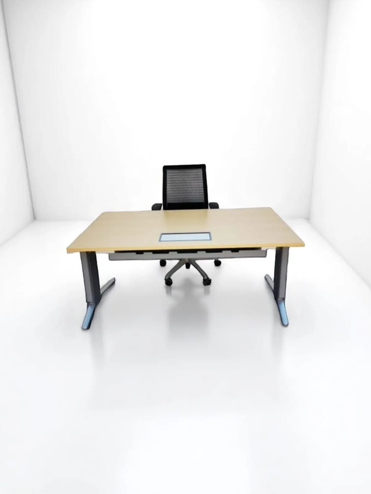 Bureau droit Steelcase passe cable inclu 160x80cm — vue 2