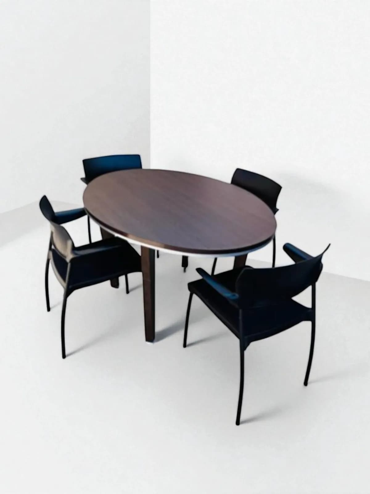 Table ovale Macé 140x100cm en bois — vue 2