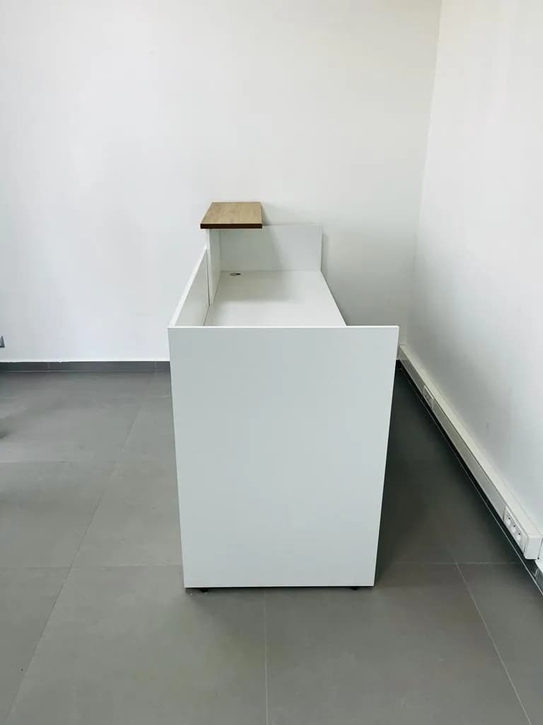 Comptoir 200x110cm blanc — vue 3