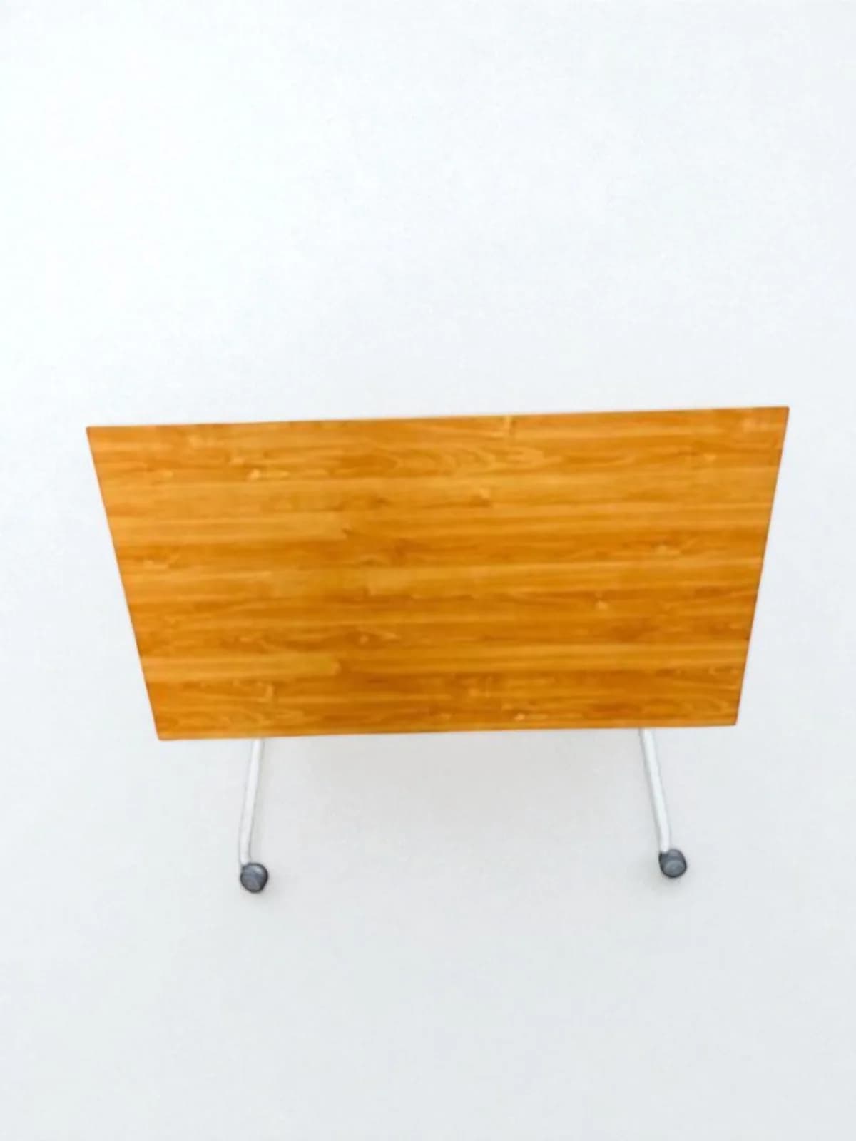 Table rabattable Kinnaprs piètement blanc 140x80cm — vue 2