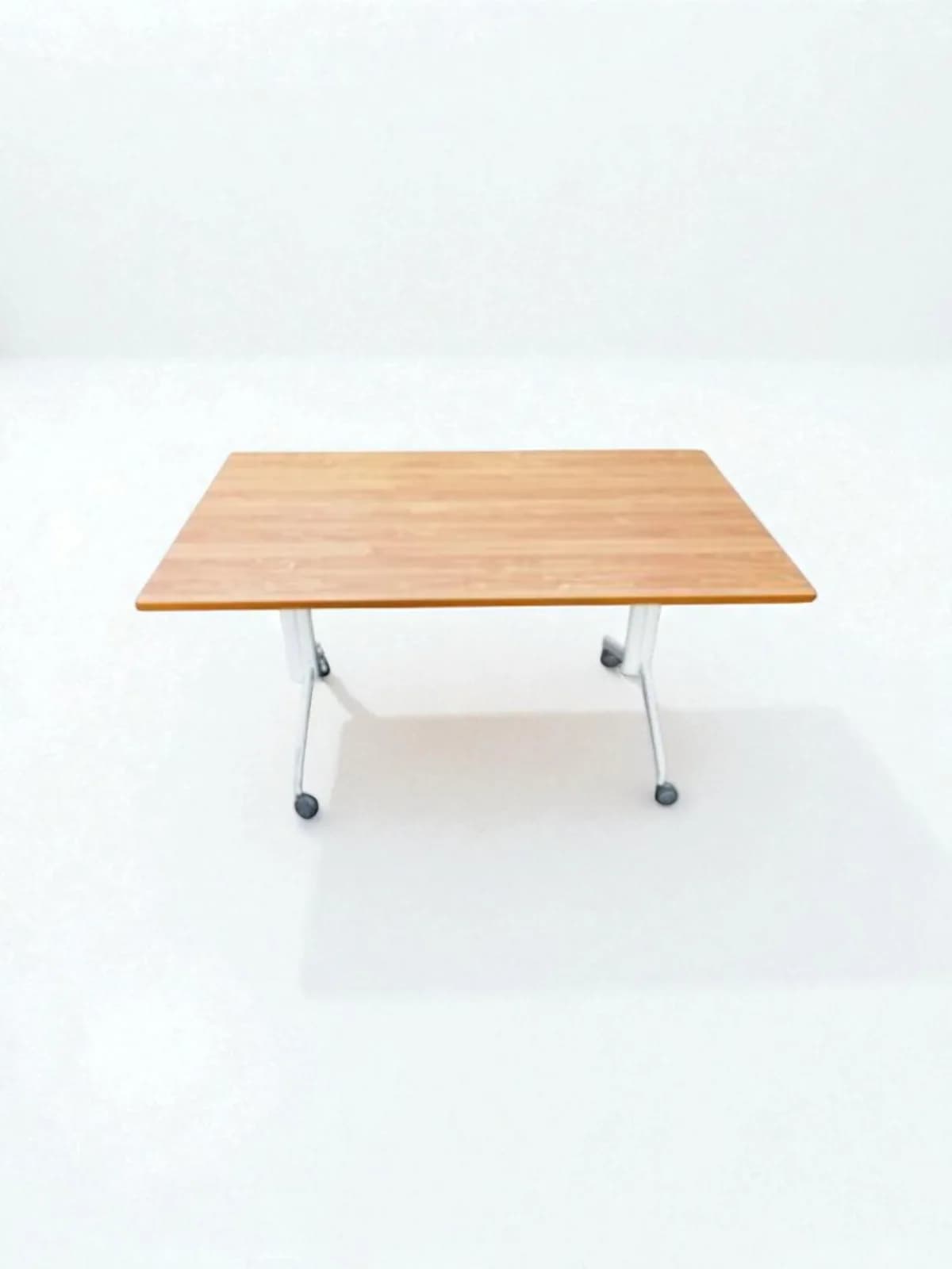 Table rabattable Kinnaprs piètement blanc 140x80cm — vue 4