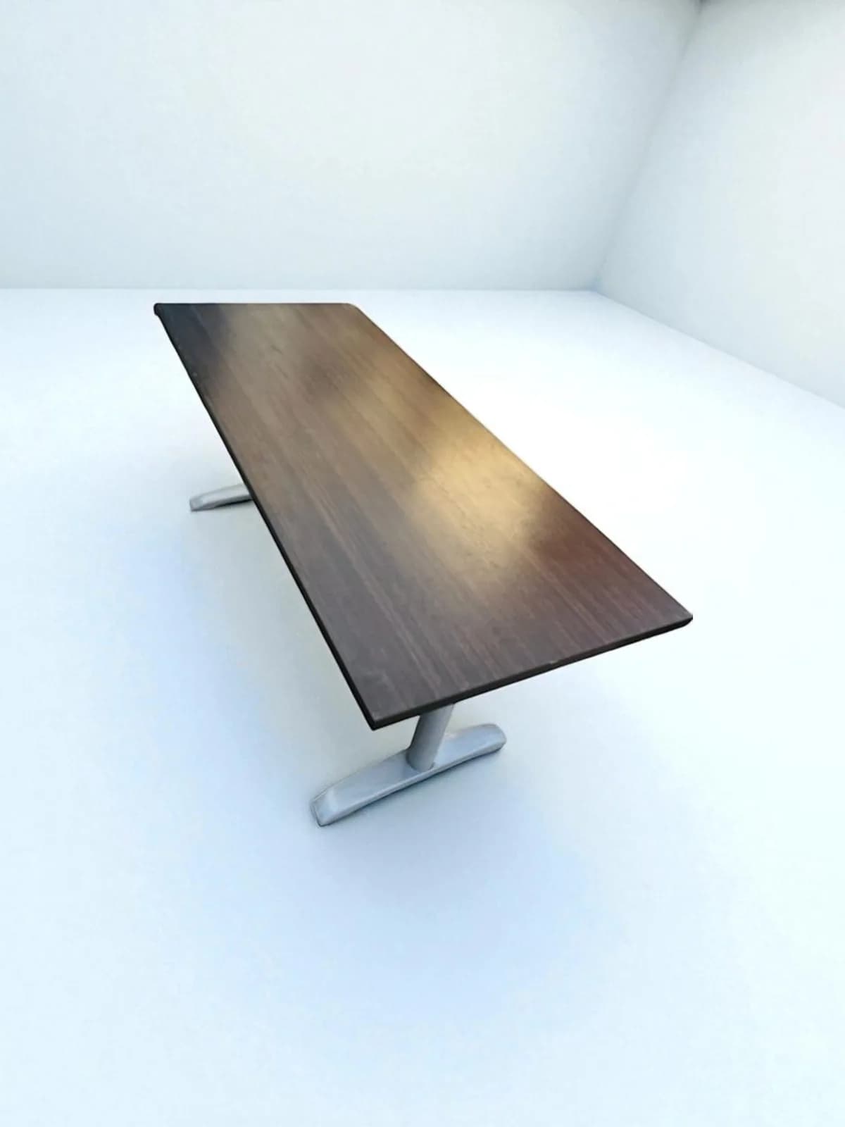 Table restauration Wengé piètement central 180x80cm