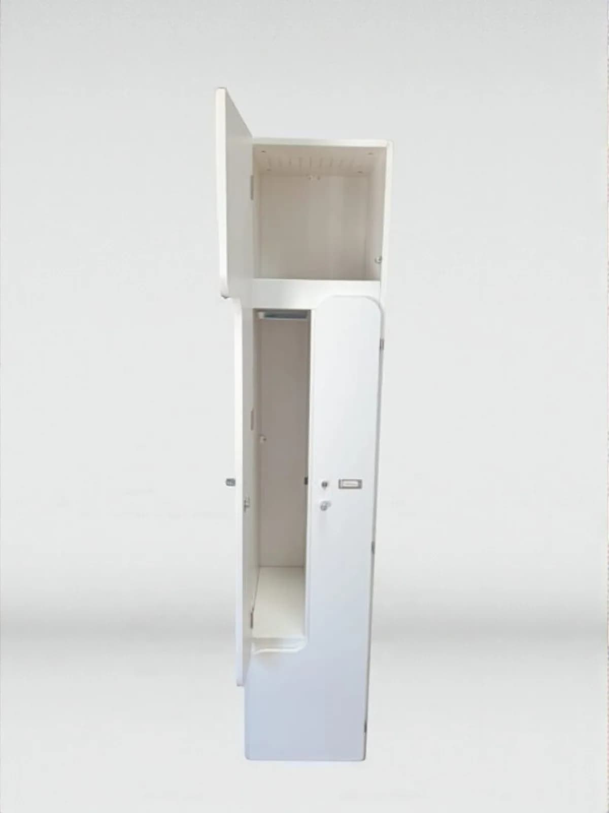 Vestiaire Haworth 2 personnes Blanc avec clé — vue 4