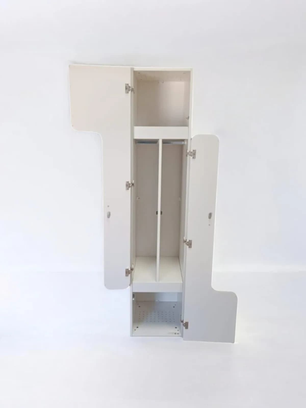 Vestiaire Haworth 2 personnes Blanc avec clé — vue 5