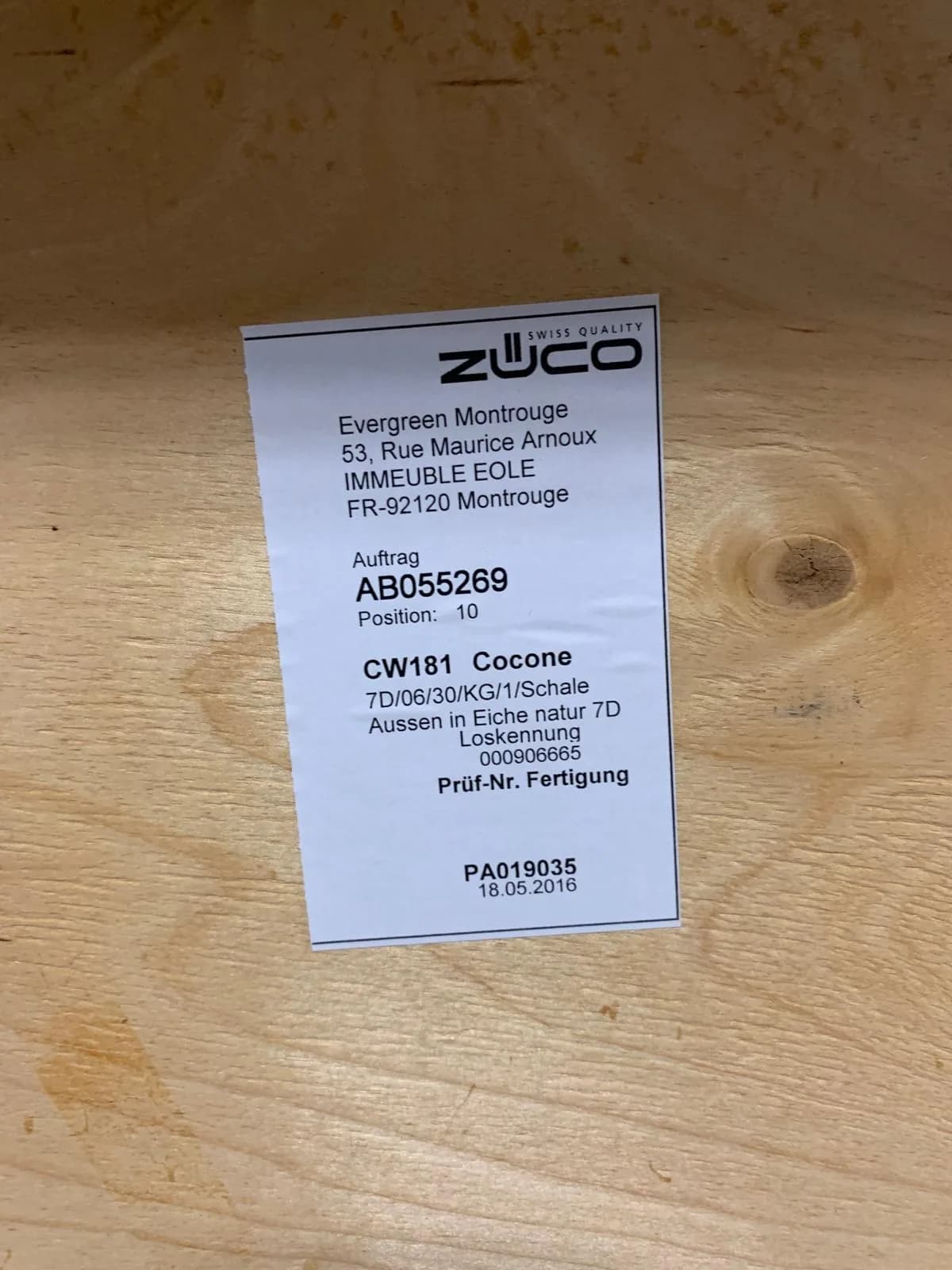 Fauteuil Cocone de Züco / Dauphin 1 place avec tablette  — vue 4