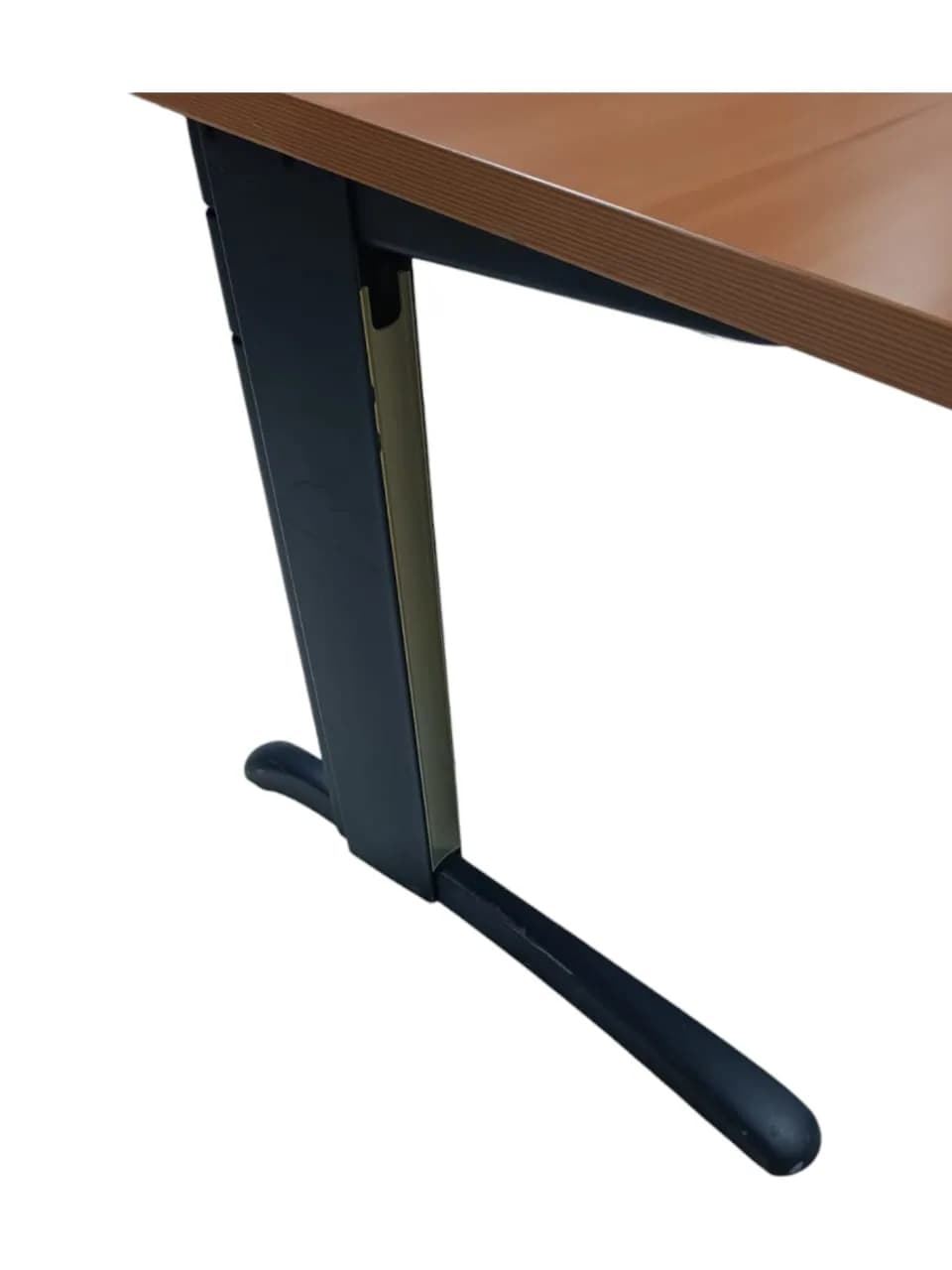 Bureau Magencia 160x80cm merisier piétément noir — vue 4