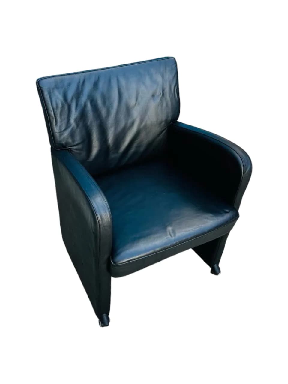 Fauteuil à roulette Kinnarps Remus Cuir noir — vue 2