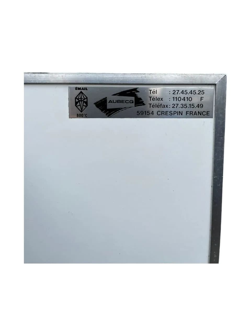 Tableau blanc Émaillé 800°C sur pied réversible AUBECQ 120x100cm — vue 2