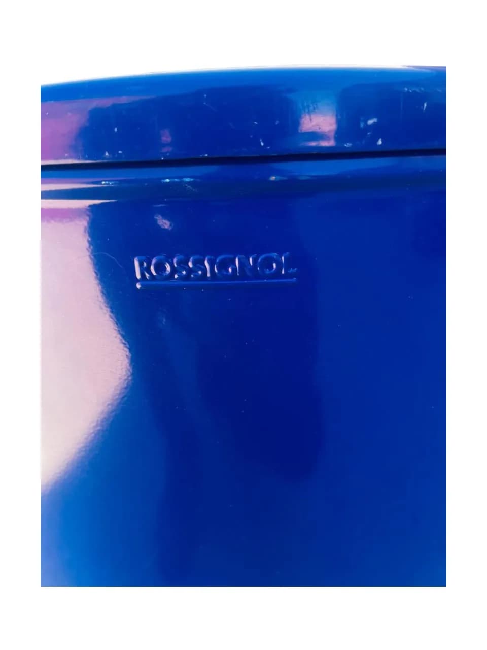 Corbeille anti feu Rossignol Neo métallique bleu 90 Litres — vue 4