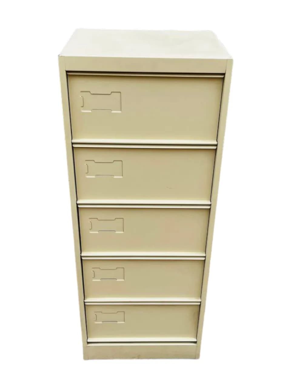 Meuble à clapets 5 cases beige Manudom