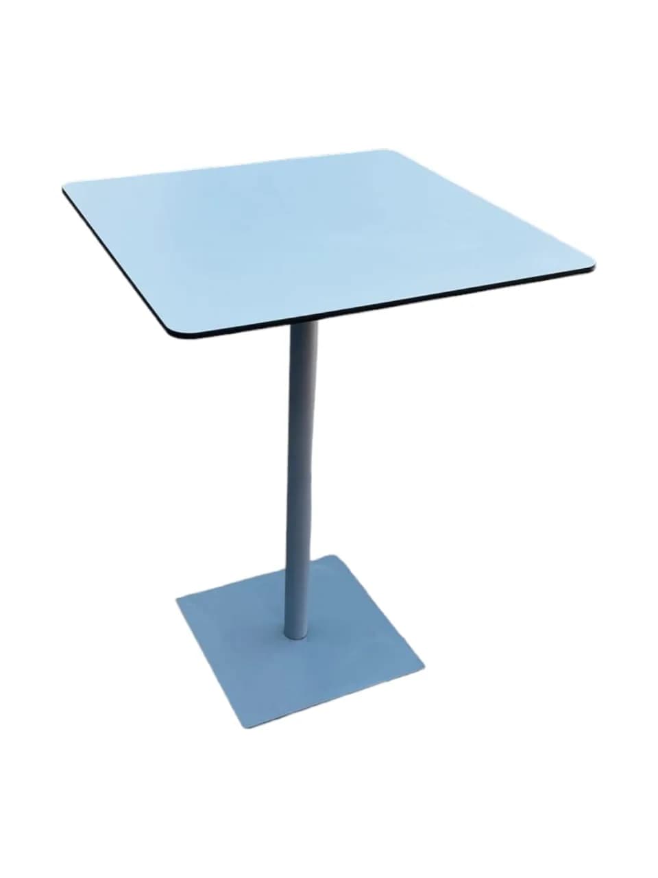 Table haute carré 80x 80cm blanche — vue 2