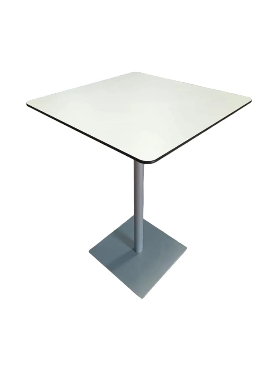 Table haute carré 80x 80cm blanche — vue 3