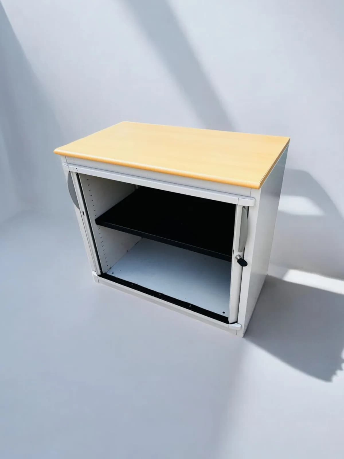 Armoire steelcase gris promo 80x74cm — vue 3