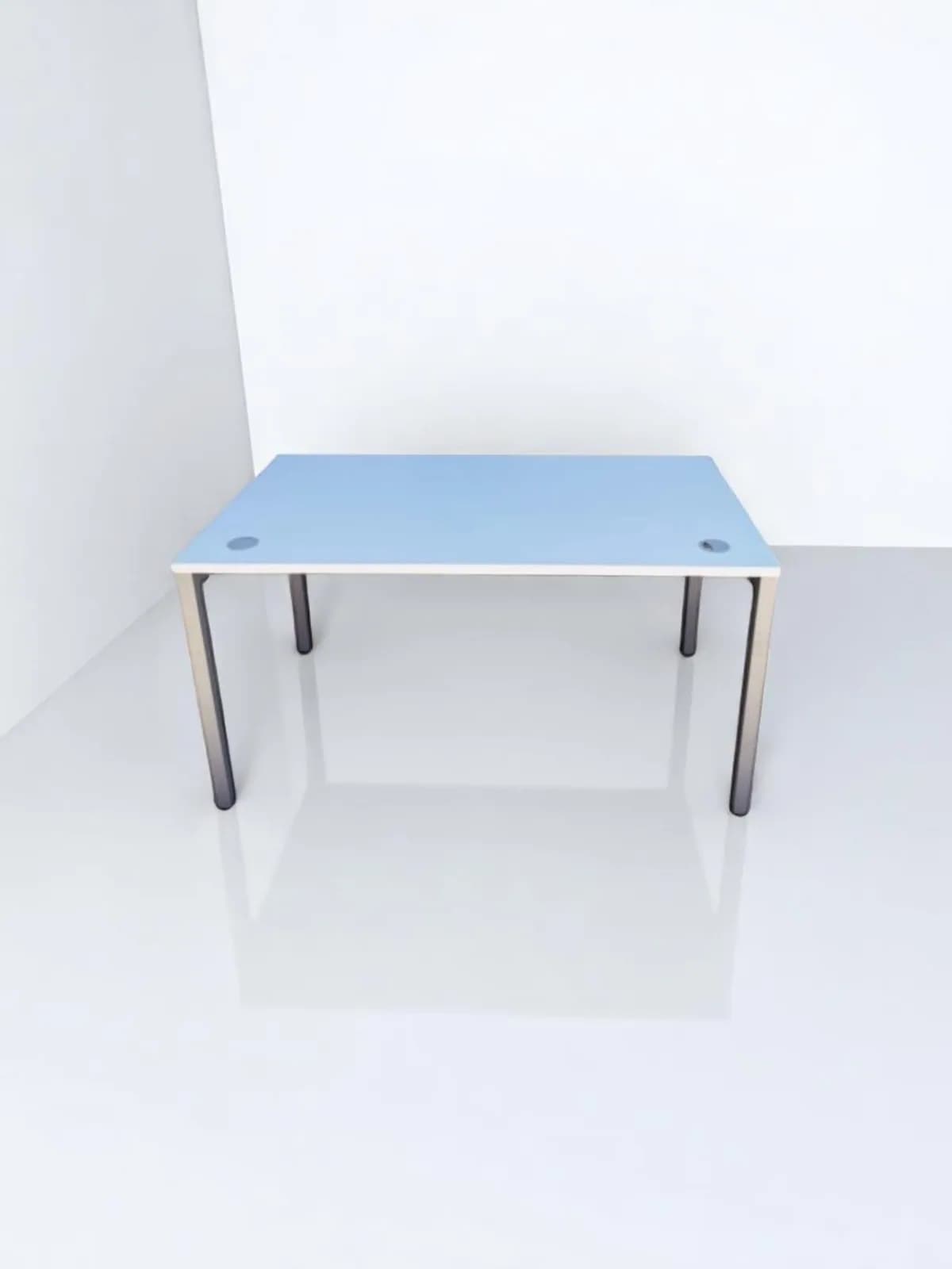 Bureau Haworth 140x80cm blanc — vue 3