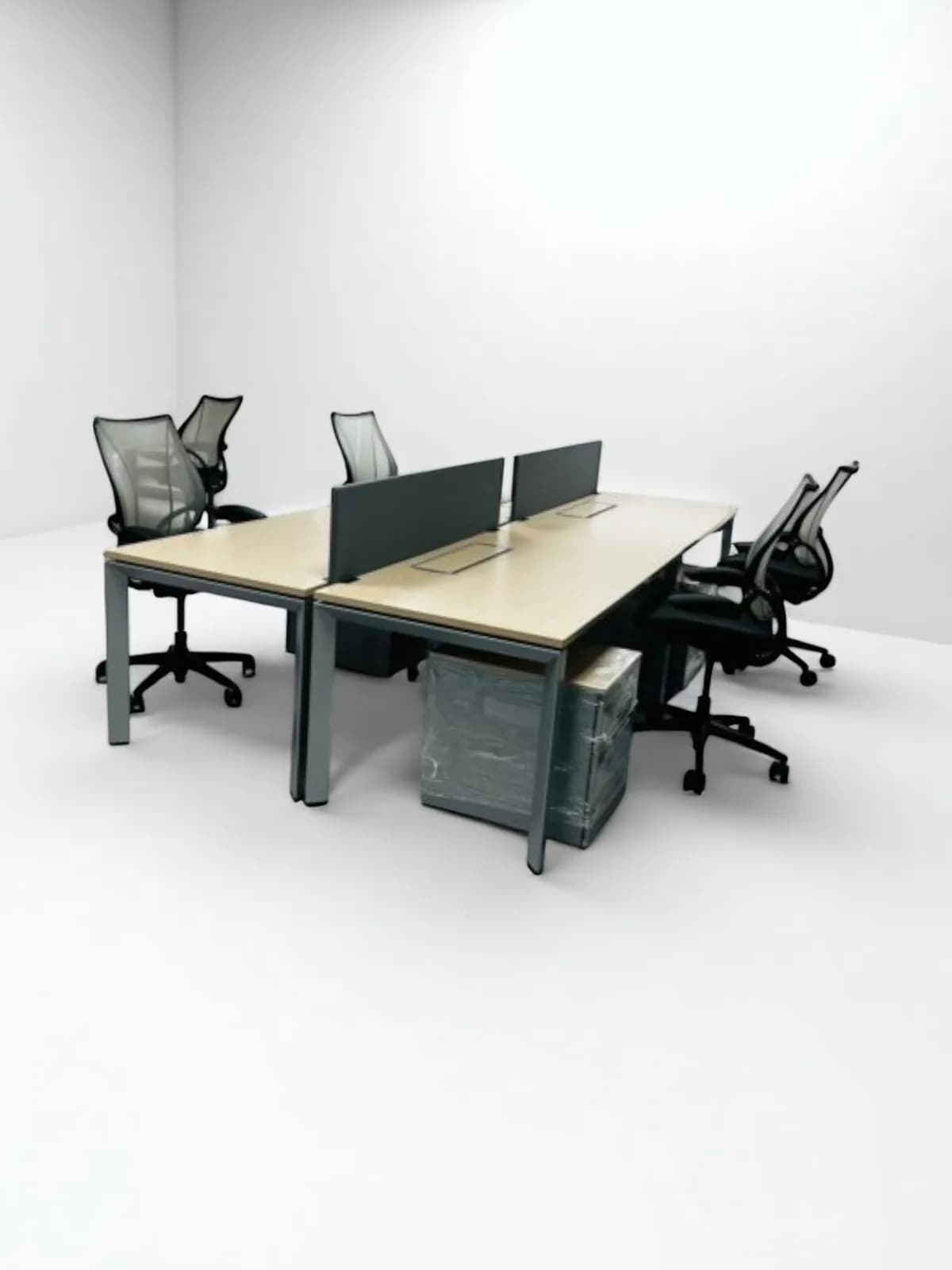Bureau bench Steelcase 160x180cm 2 postes promo — vue 3