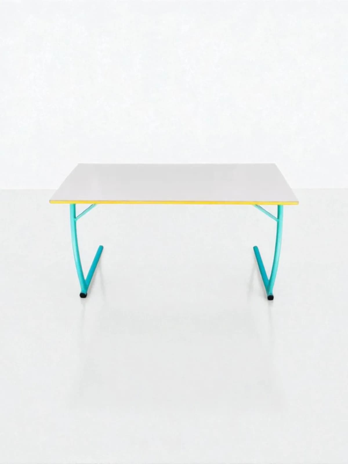 Bureau écolier bois métallique 130x50cm importé — vue 2