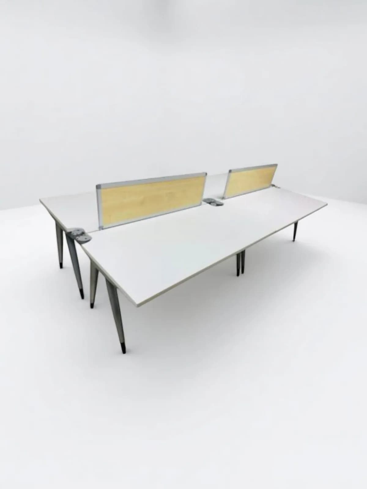 Bureau open Space 4 poste avec séparateur steelcase 160cm
