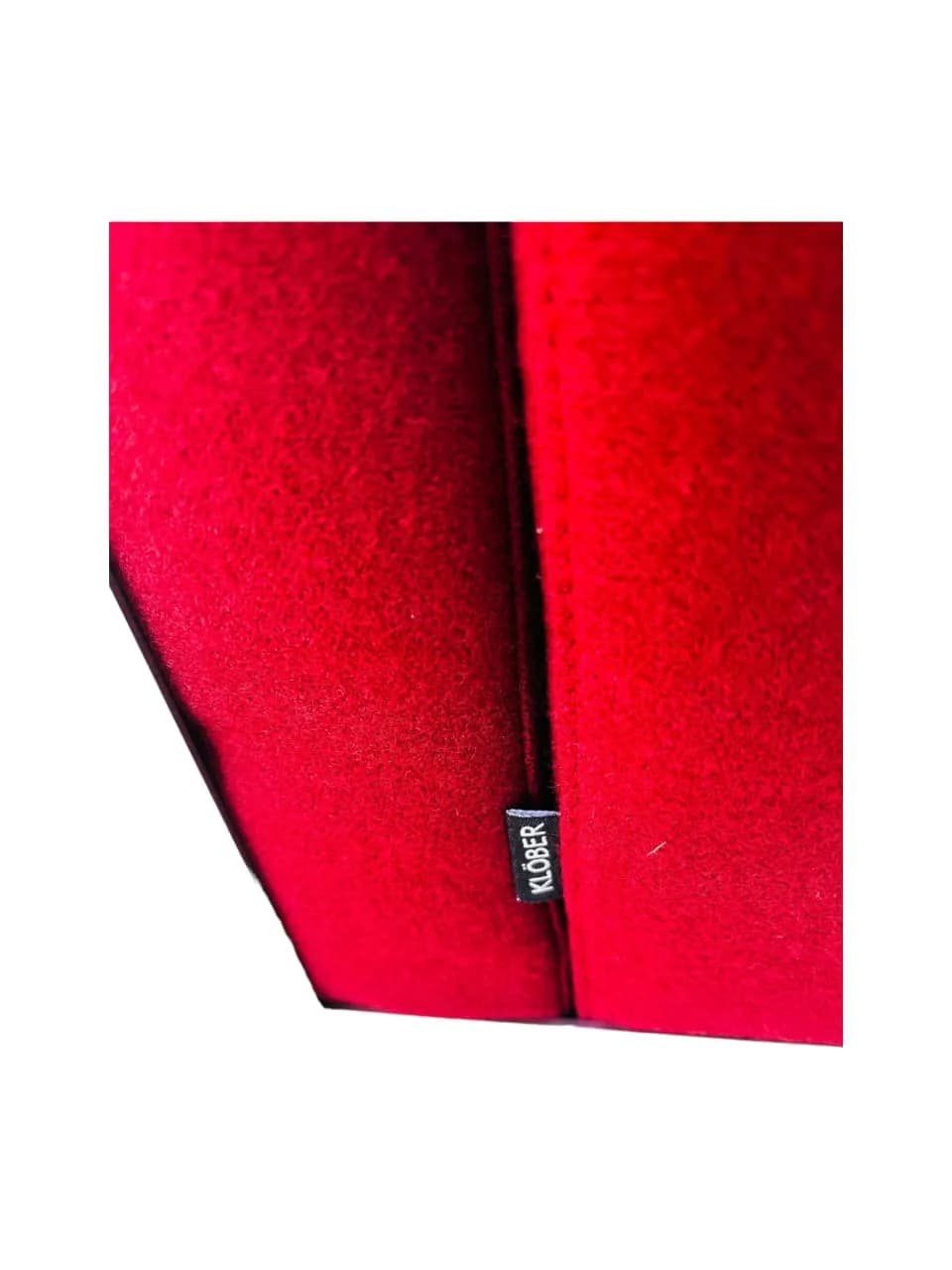 Fauteuil Tasso par Klöber en tissu rouge & Acier — vue 4