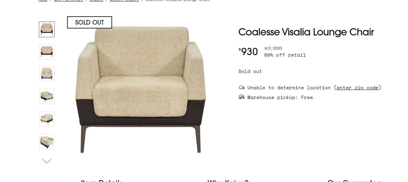 Fauteuil Lounge Visalia by Coalesse — vue 4