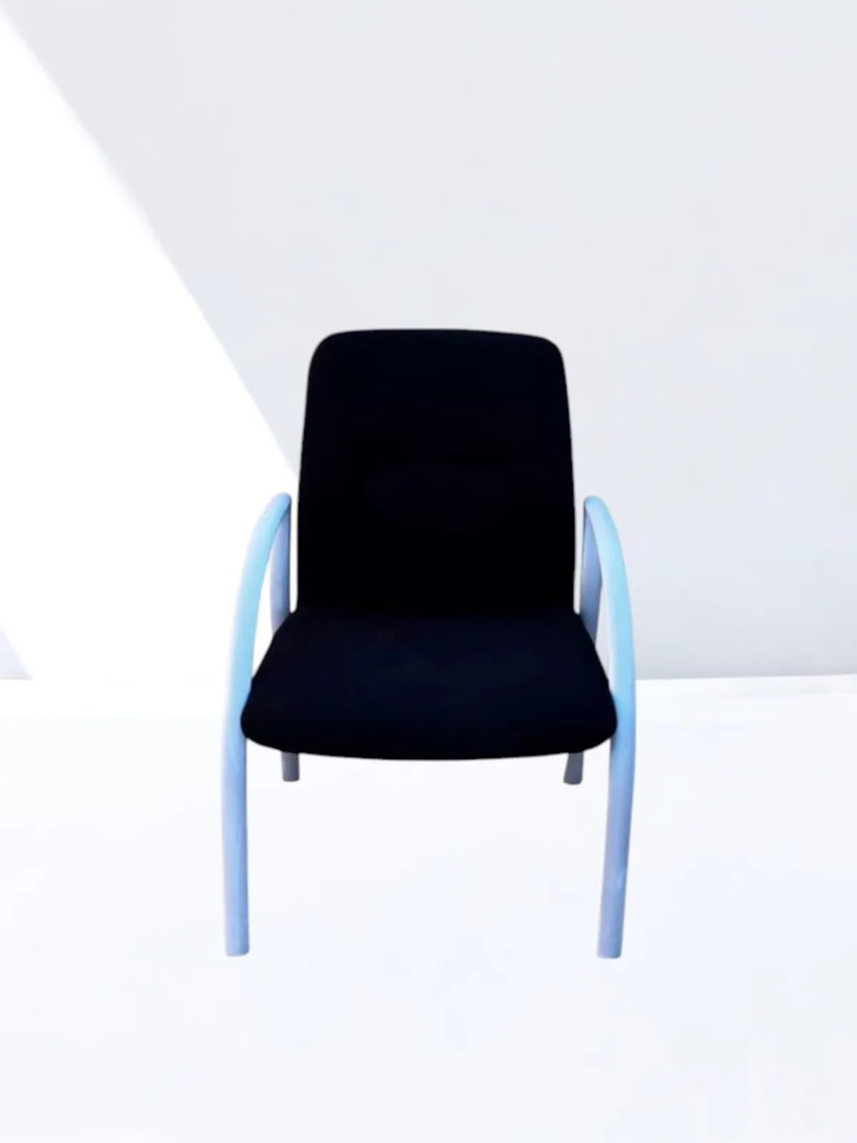 Chaise accueil pour réception en tissu noir
