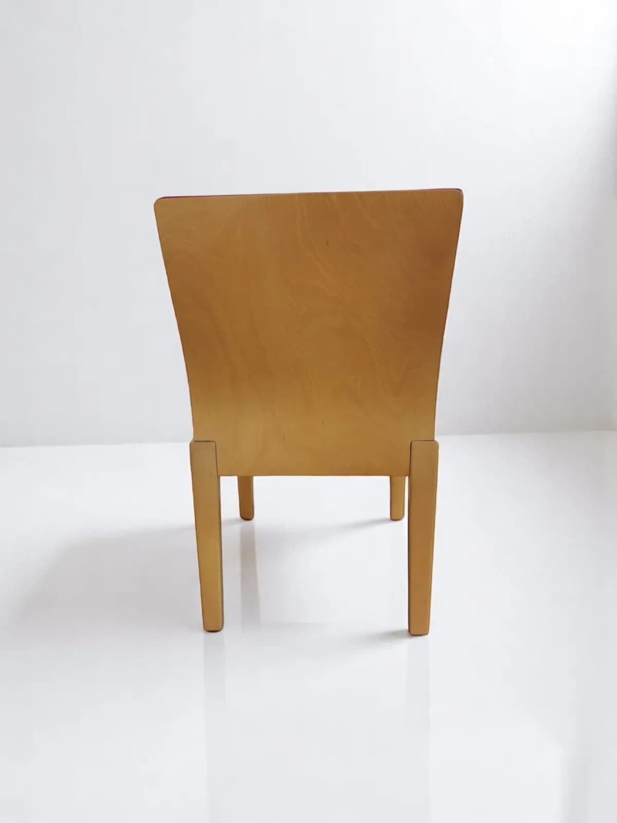 Chaise de réception en chêne et velours Vintage — vue 4
