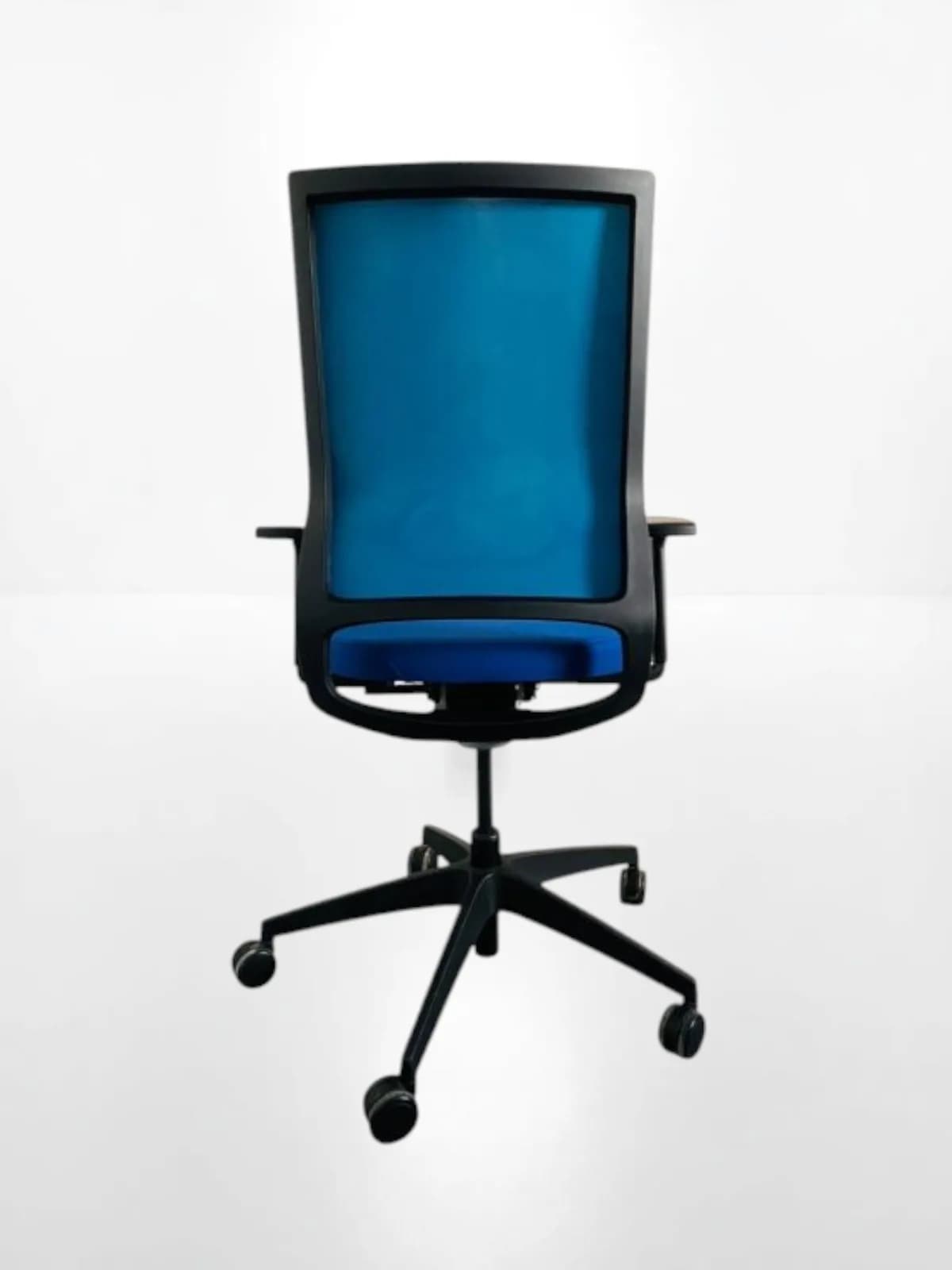 Sedus quarterback chaise a roulette couleur bleu — vue 3
