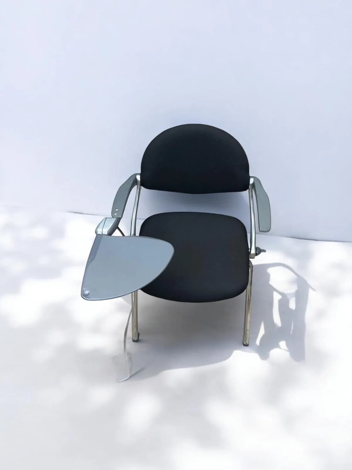 Chaise avec tablette école conférence italy tissu noir